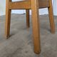 Vintage Oak Bar Stool: 1980s Yugoslavian Industrial High Chair