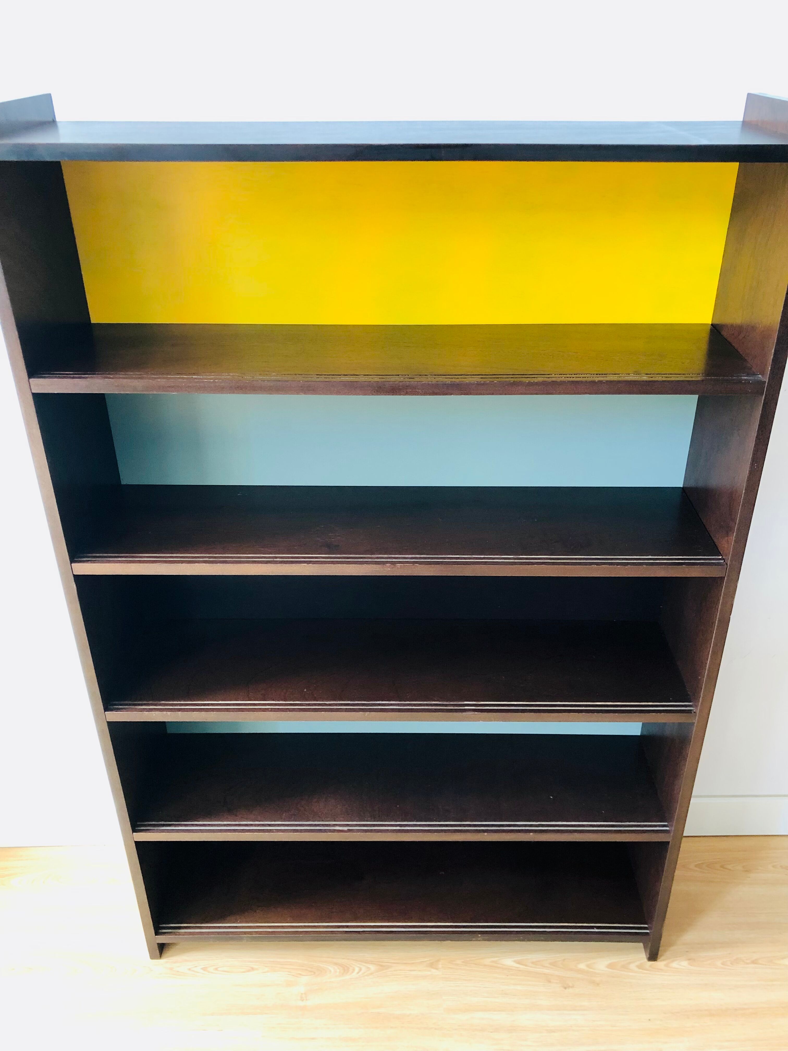 Vintage wooden showcase library 1950