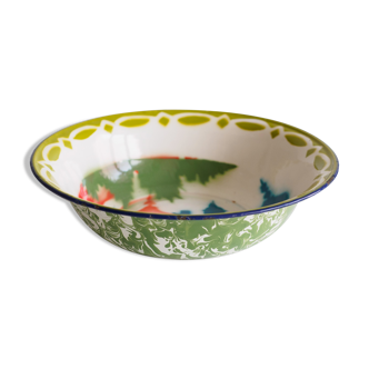 Enamelled metal salad