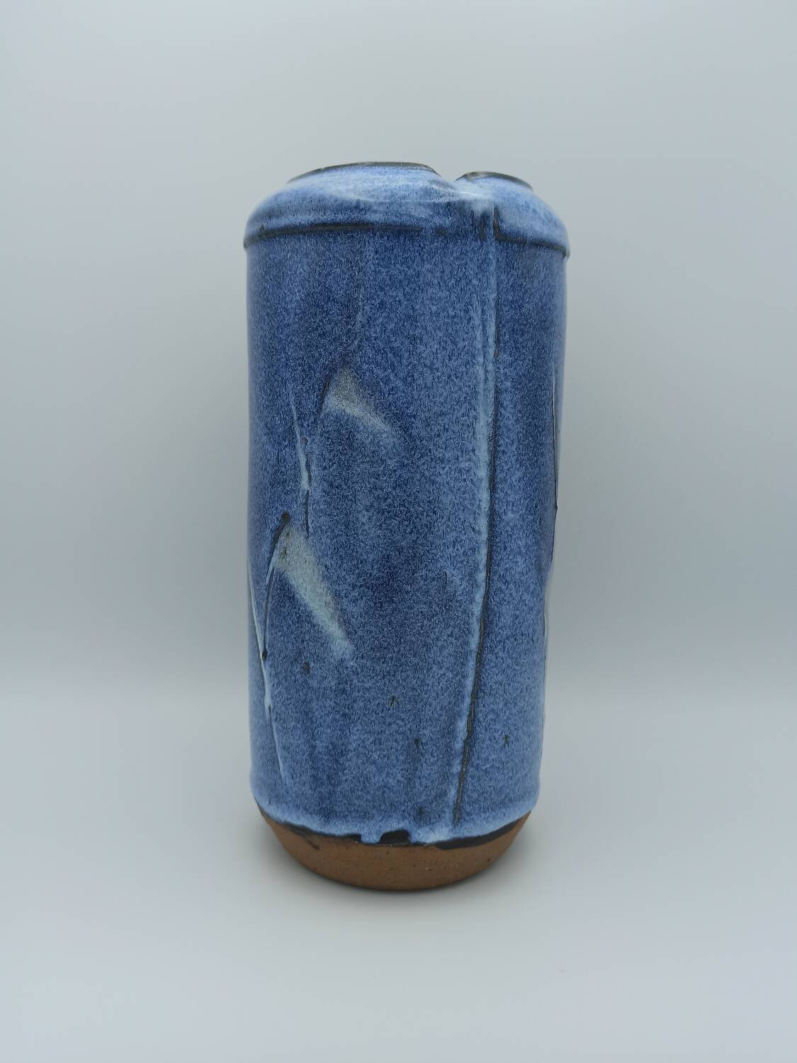 ​vase vintage en grès émaillé - bernard dal magro - céramique d'art