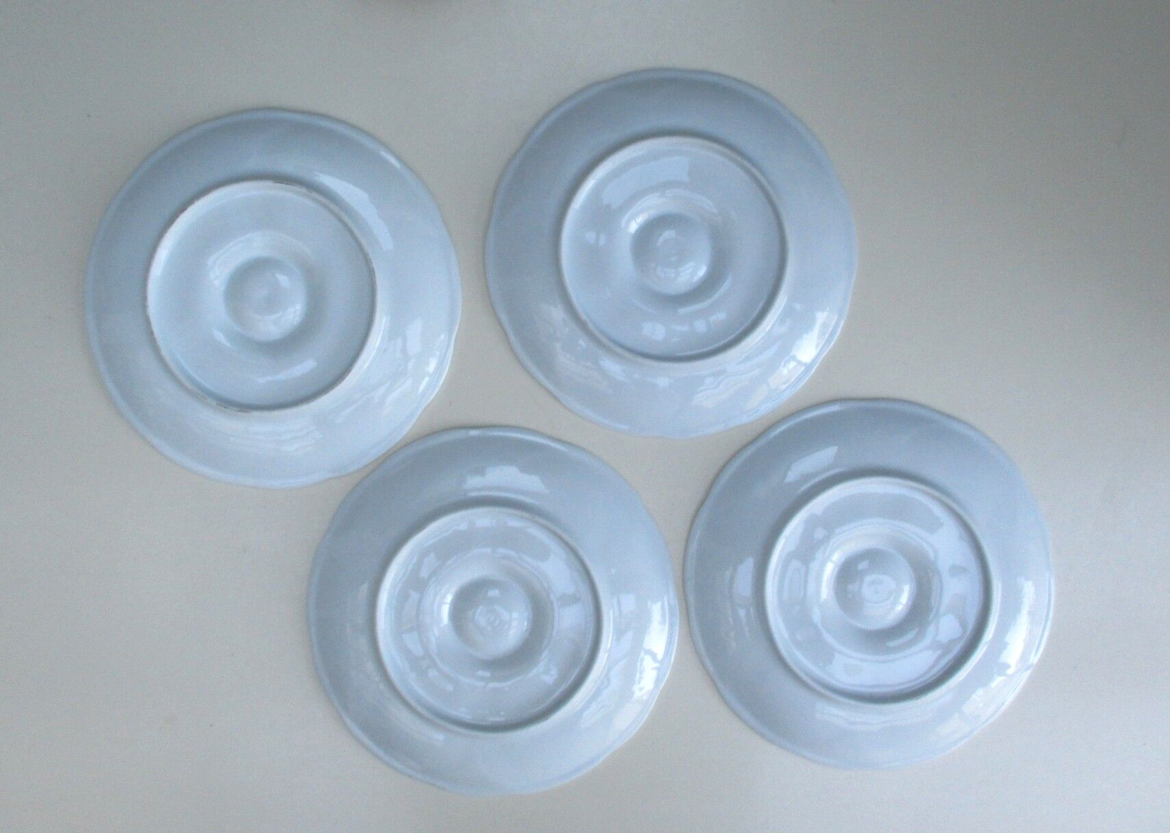 Porcelain oyster plate – set of 4