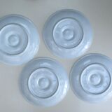 Porcelain oyster plate – set of 4