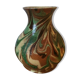 Enamelled terracotta vase Alsace Soufflenheim Savoie