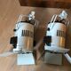 Set of two old white projectors theater lights