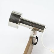 Lampes spots à pince en chrome nickelé pour étagère string, tête de lit.