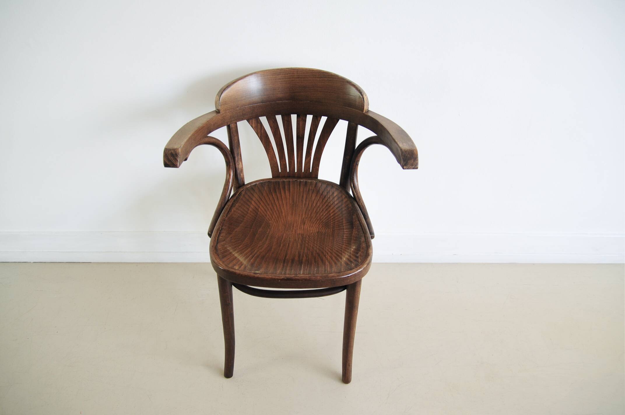 Brown wooden bistro chair