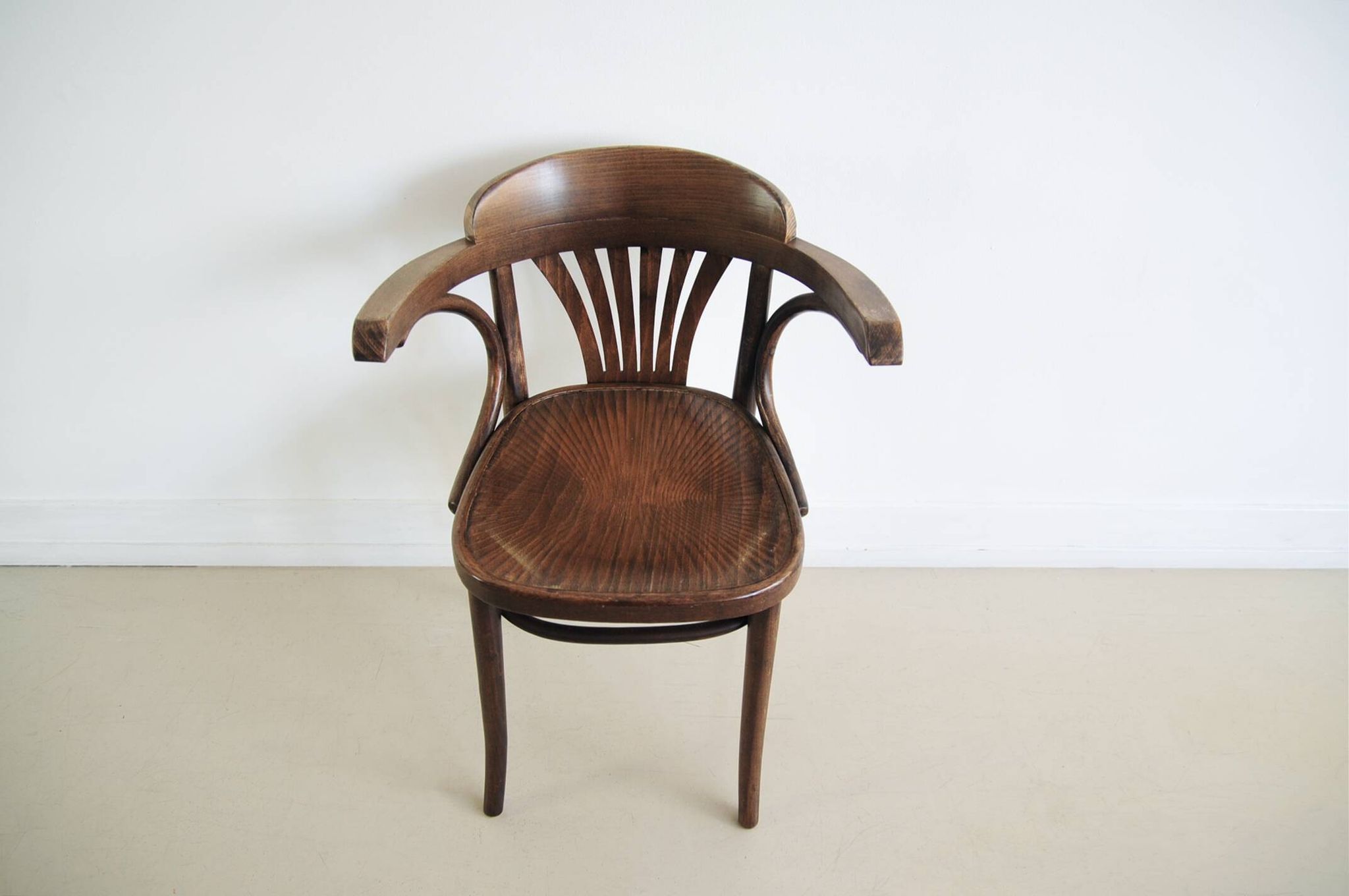 Brown wooden bistro chair