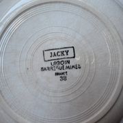 6 deep plates in Sarreguemines Digoin earthenware