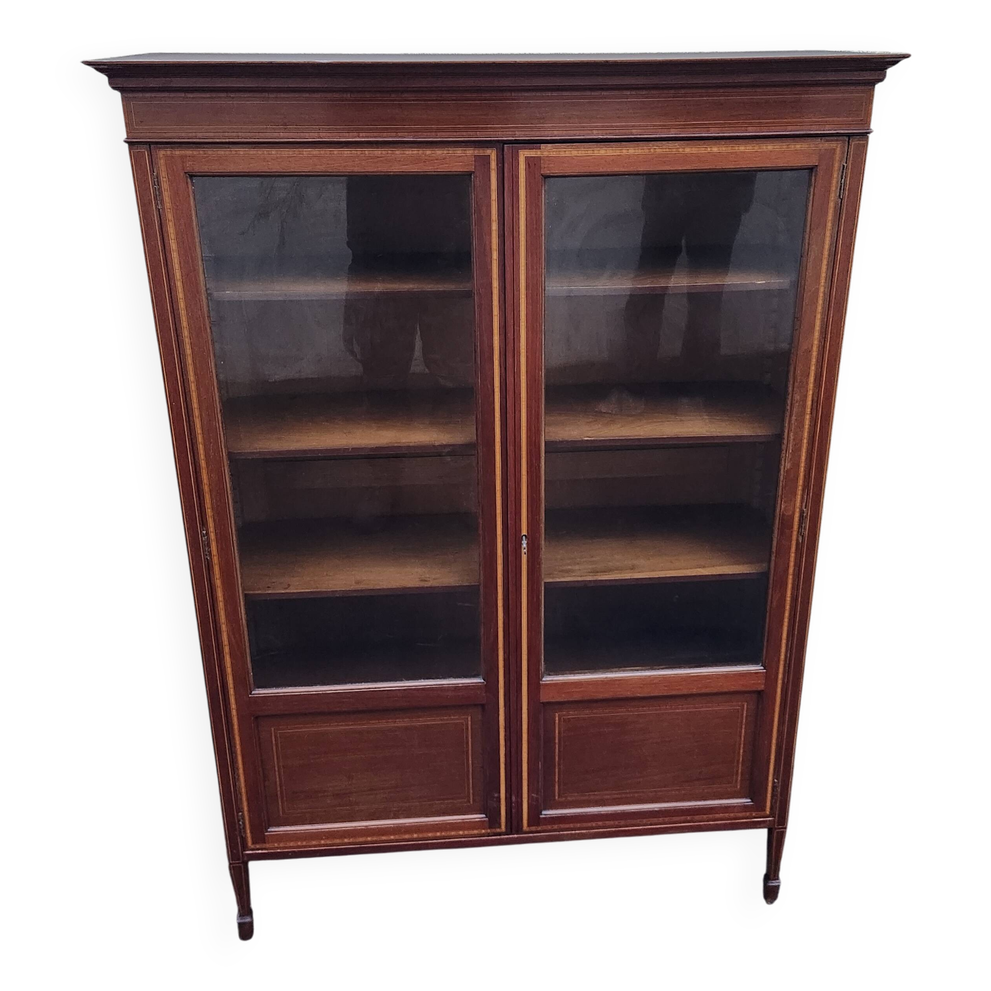 Ancien bibliothèque vitrée Louis XVI