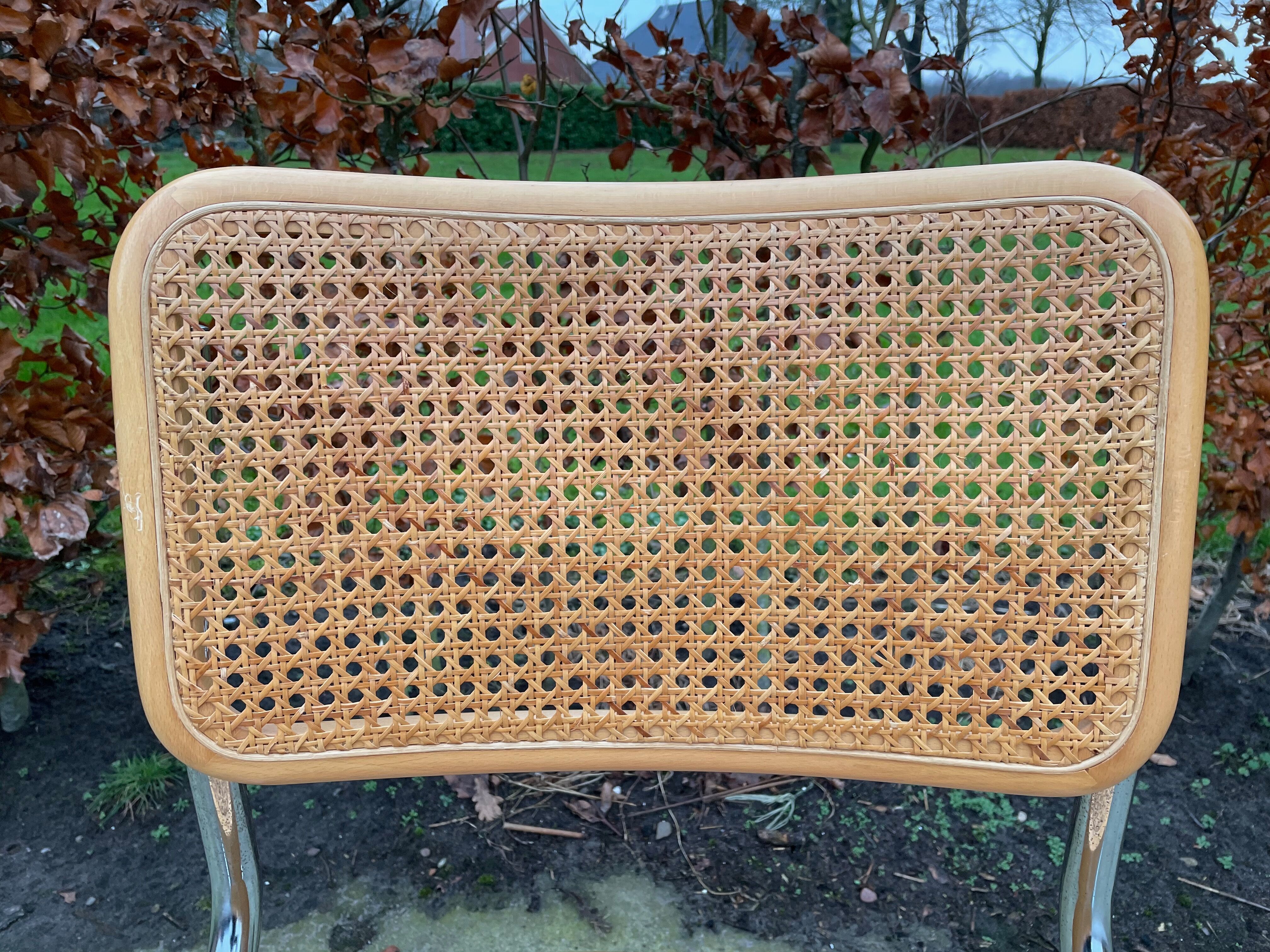 Lot of 4 chairs model Cesca by Marcel Breuer