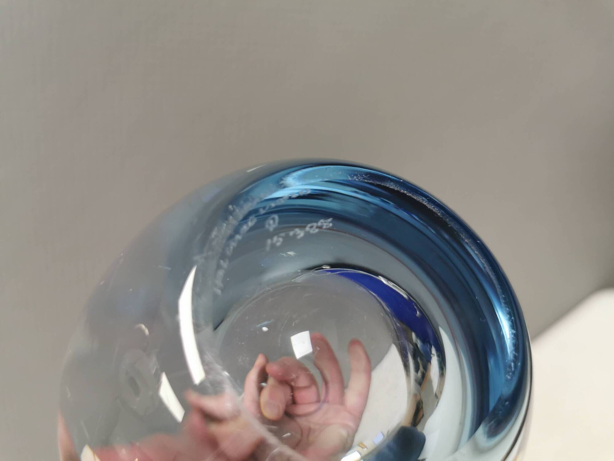 Hellas drop vase by Per Lütken for Holmegaard 1955.