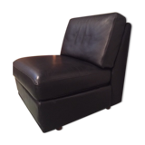 Chauffeuse cuir noir Burov