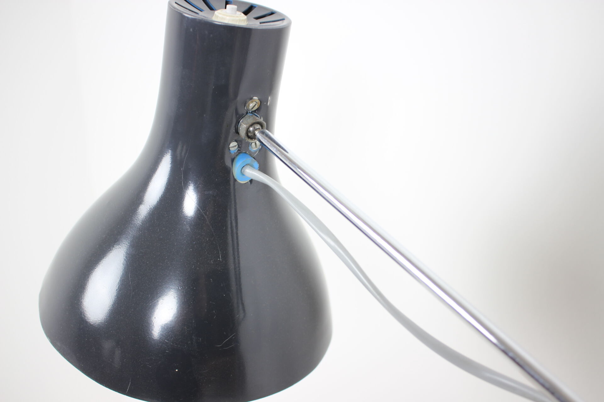 Mid-century work adjustable table lamp designed by Josef Hůrka for Napako, 1960's.