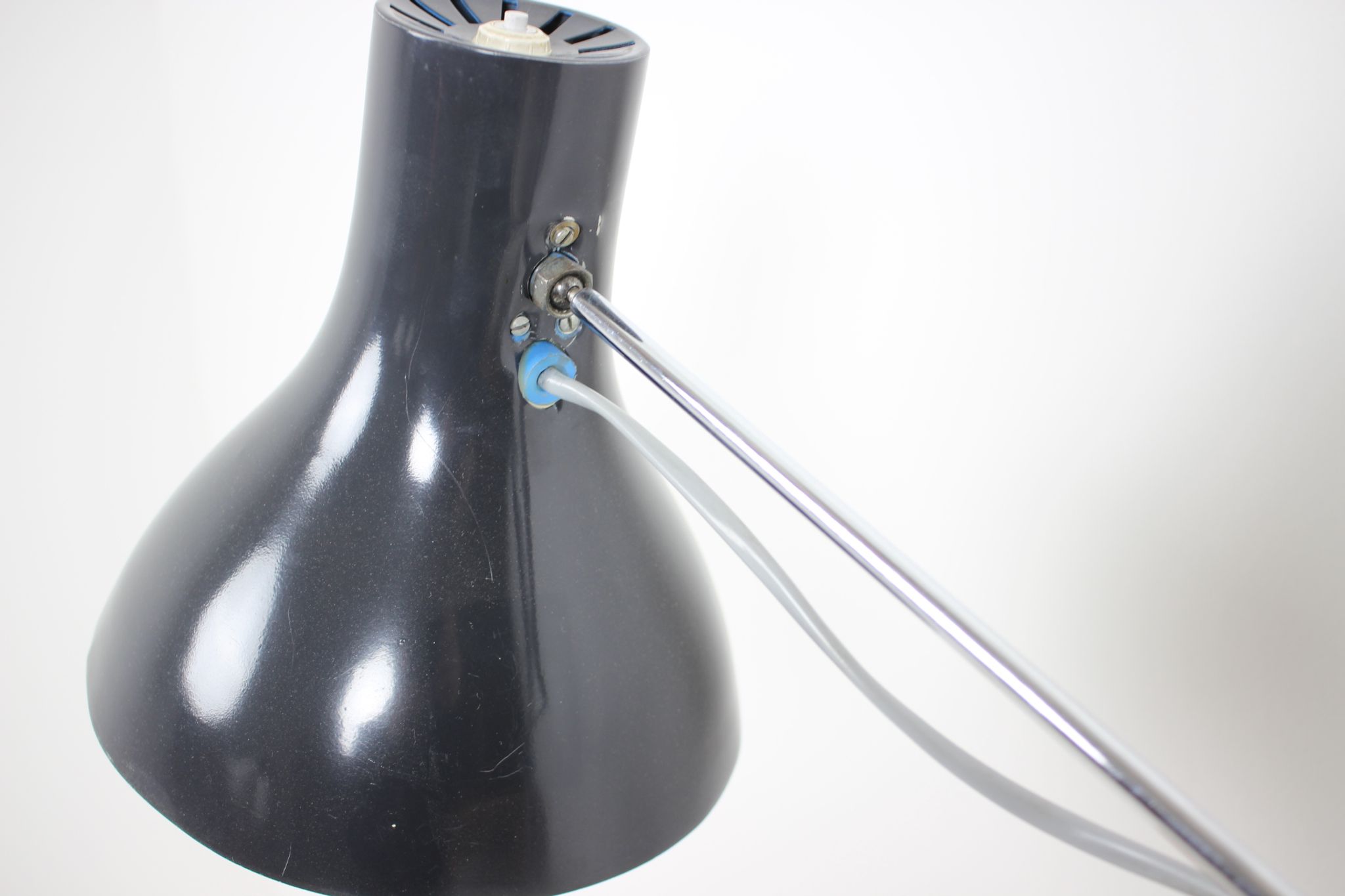 Mid-century work adjustable table lamp designed by Josef Hůrka for Napako, 1960's.