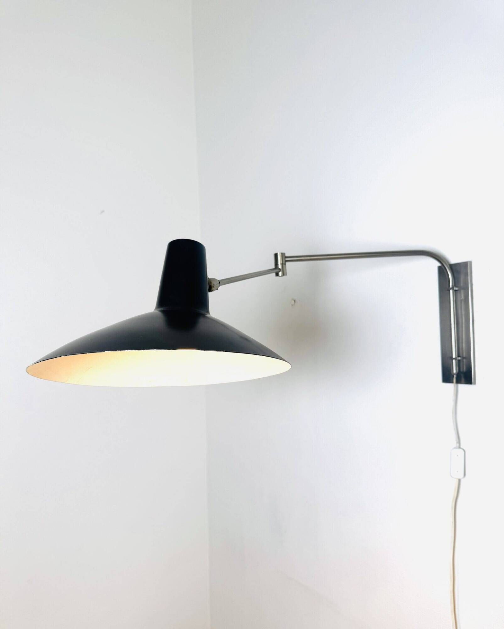 Adjustable Swing-Arm Wall Lamp By Artimeta, The Netherlands 1950S