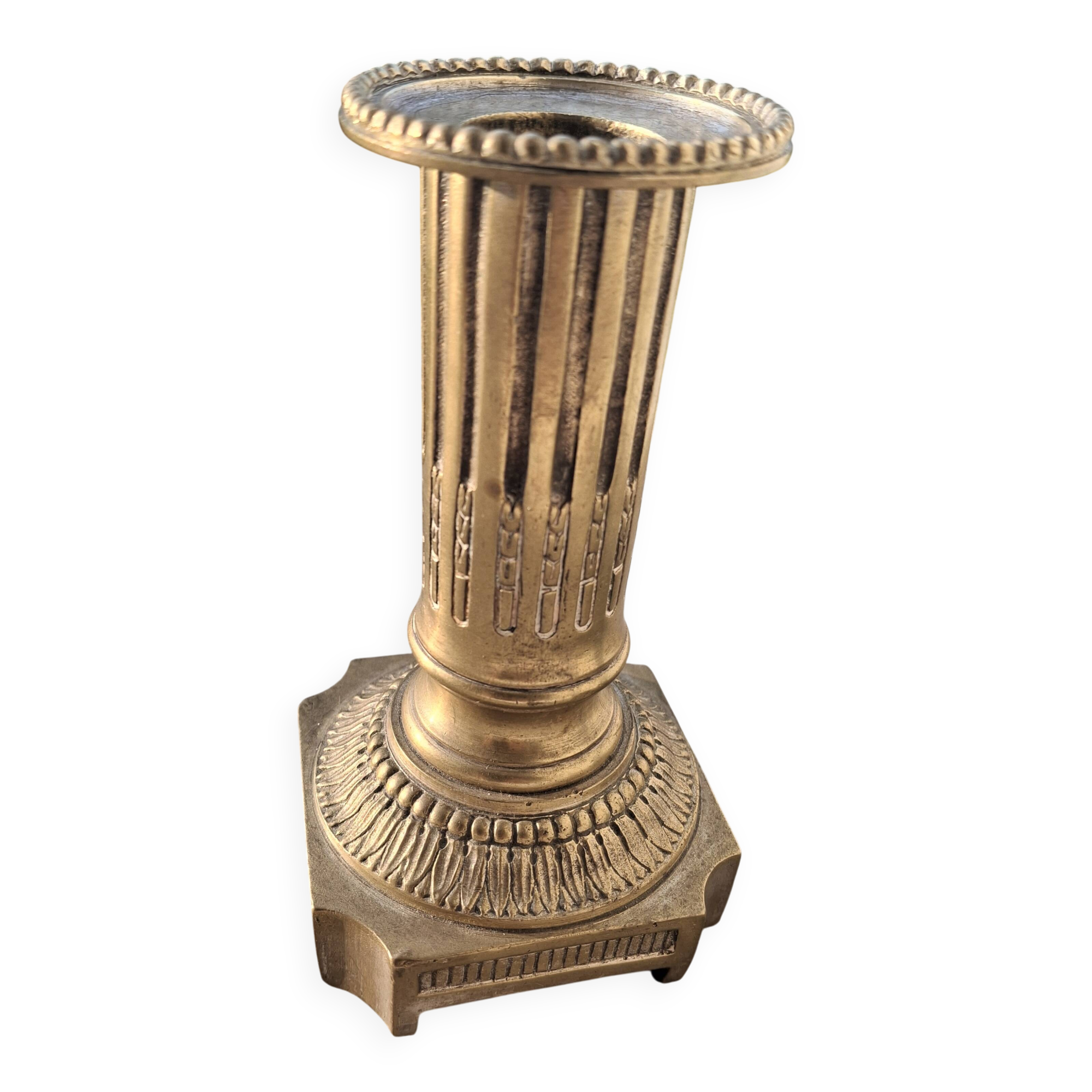 Empire style bronze candle holder