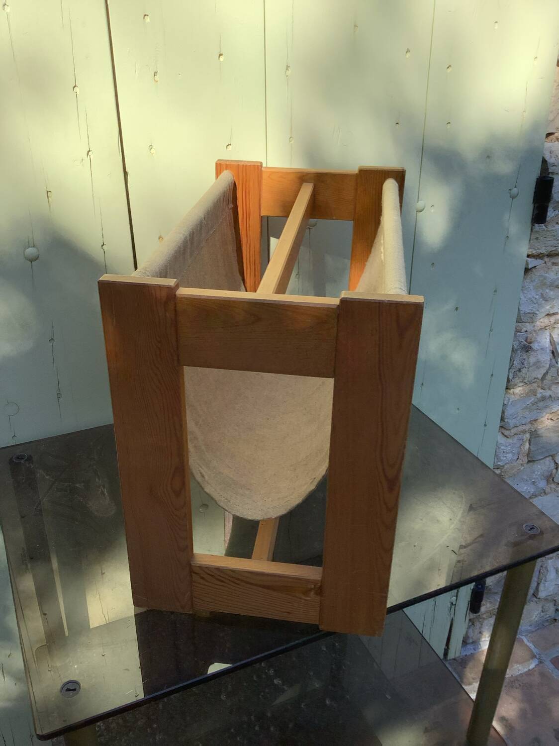 Scandinavian minimalist magazine rack