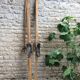 Vintage ski and old sticks