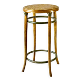 Bar stool curved wood by KOHN 1910, not Thonet.