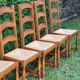 6 oak farmhouse chairs