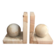 Pair of marble ball bookends