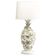 Impressive desk lamp by Nordiska Kompaniet in white metal, Sweden, 1950.