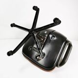 Leather desk chair, Vitra, designed by Wolfgang Mueller, 1970s.