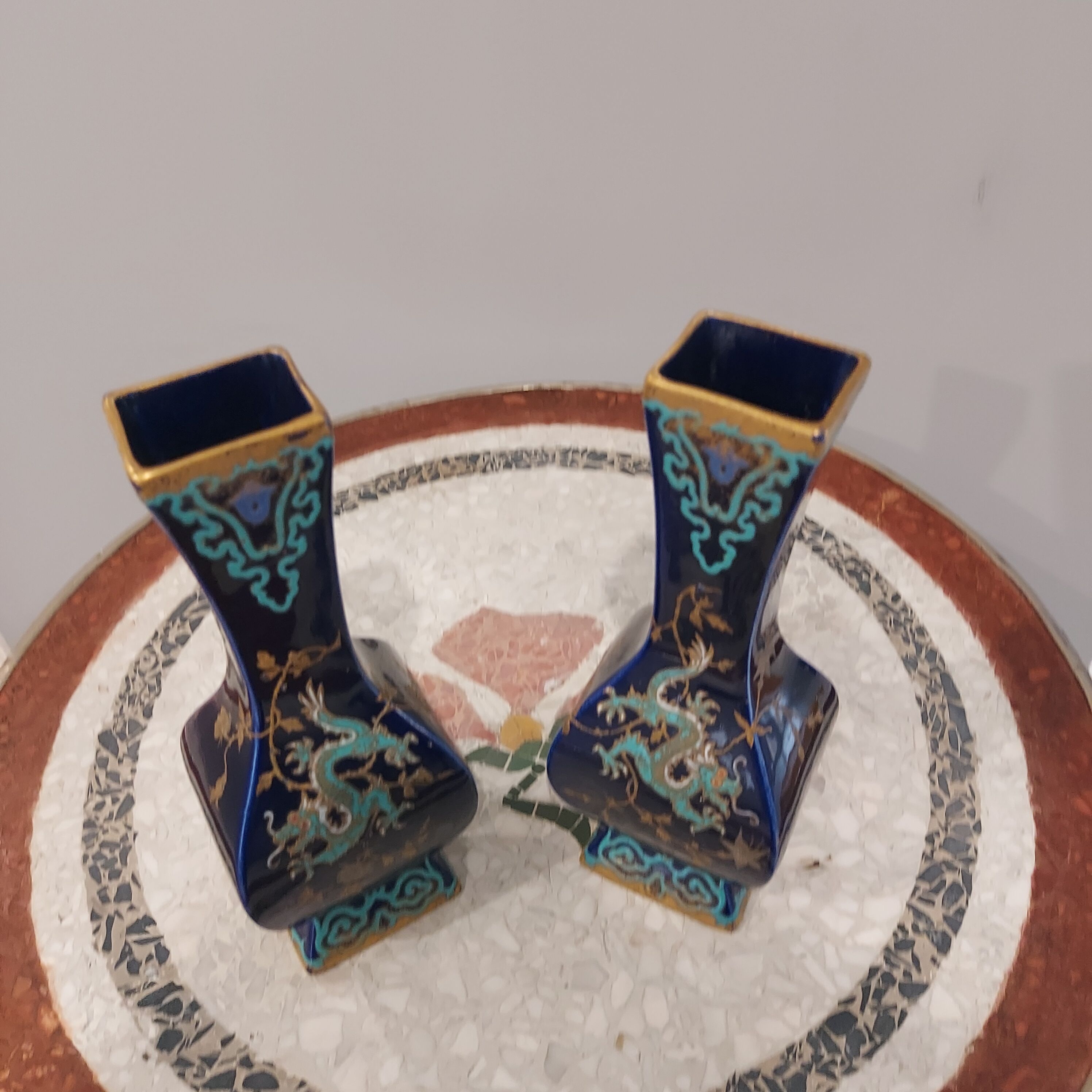 Pair of porcelain vases 1950s