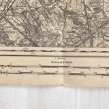 Vintage 1914 Brussels surroundings map