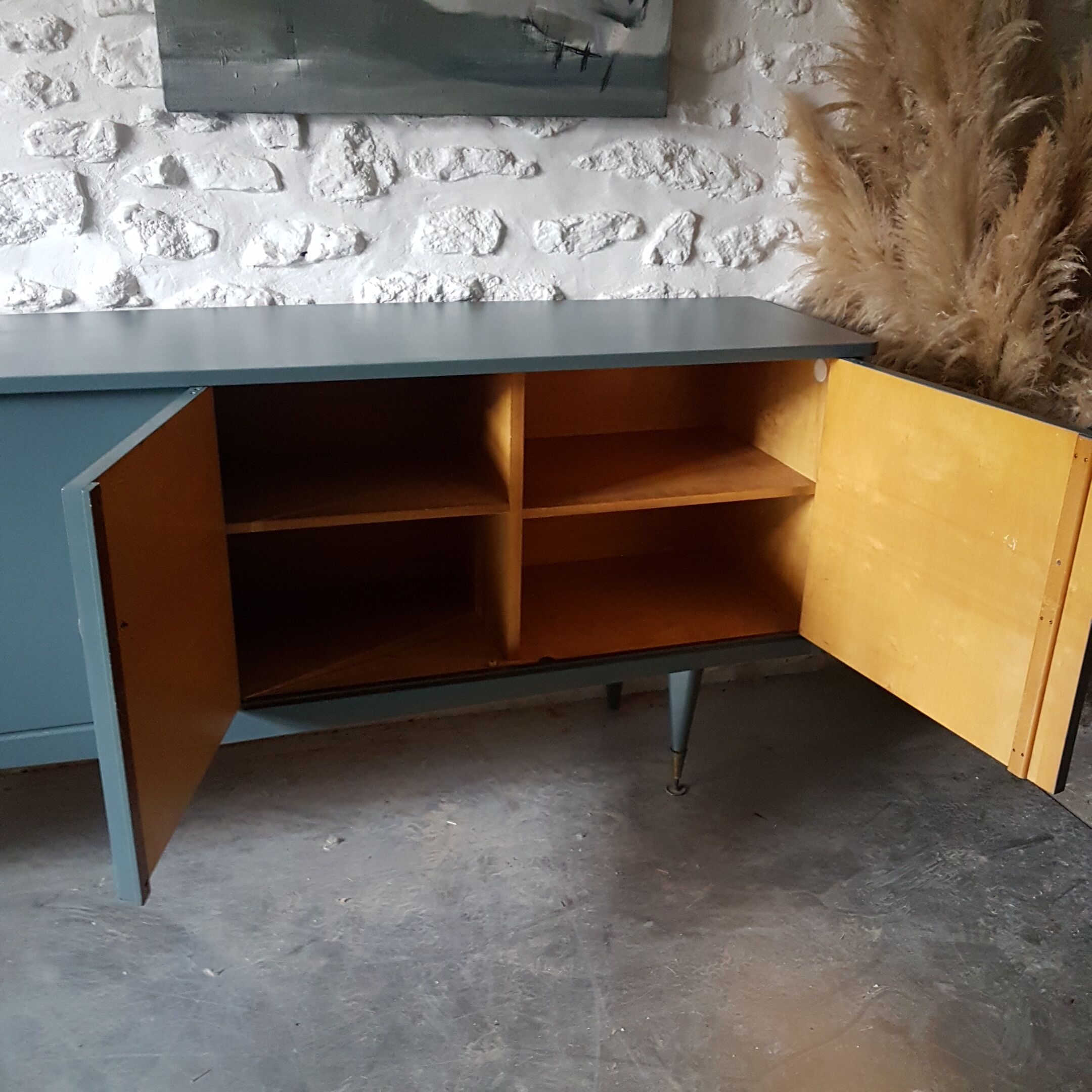 Vintage duck blue sideboard