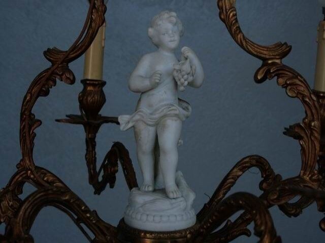 Napoleon III biscuit baby chandelier