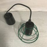 Old black metal hnaging green frame 70 vintage years