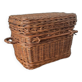 Miniature rattan trunk toy 19th