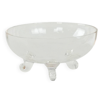 Glass bowl, Danish design, 1970s, manufactured in Denmark