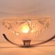 Paire d'appliques verres art-déco Ezan et chrome