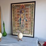 Original esoteric poster "Micro Cosmus" by Giovanni Tavaglione 1982
