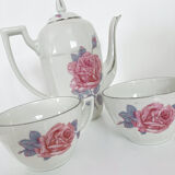 Teapot and porcelain cups set