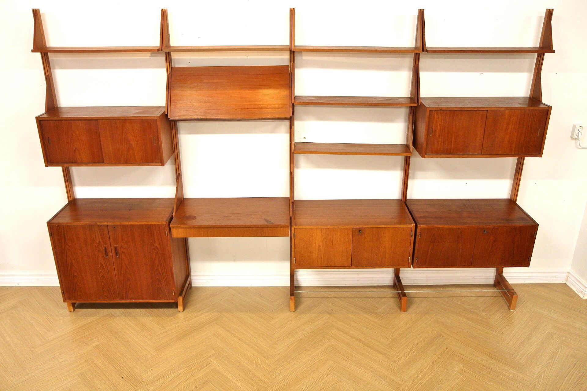 Teak "system" library, sweden, 1960