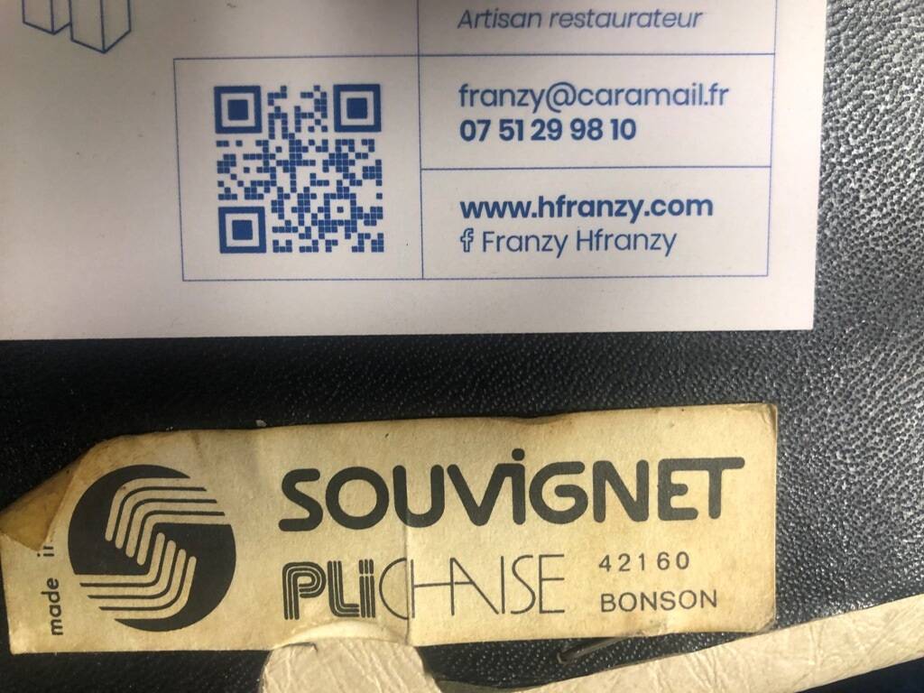 6 vintage Souvignet chairs