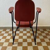 Chaise fauteuil tubulaire années  50