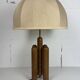 Midcentury organic sculptural architectural mushroom table lamp by Temde