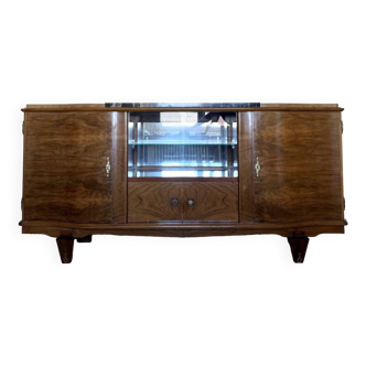 Art deco period sideboard in blond mahogany