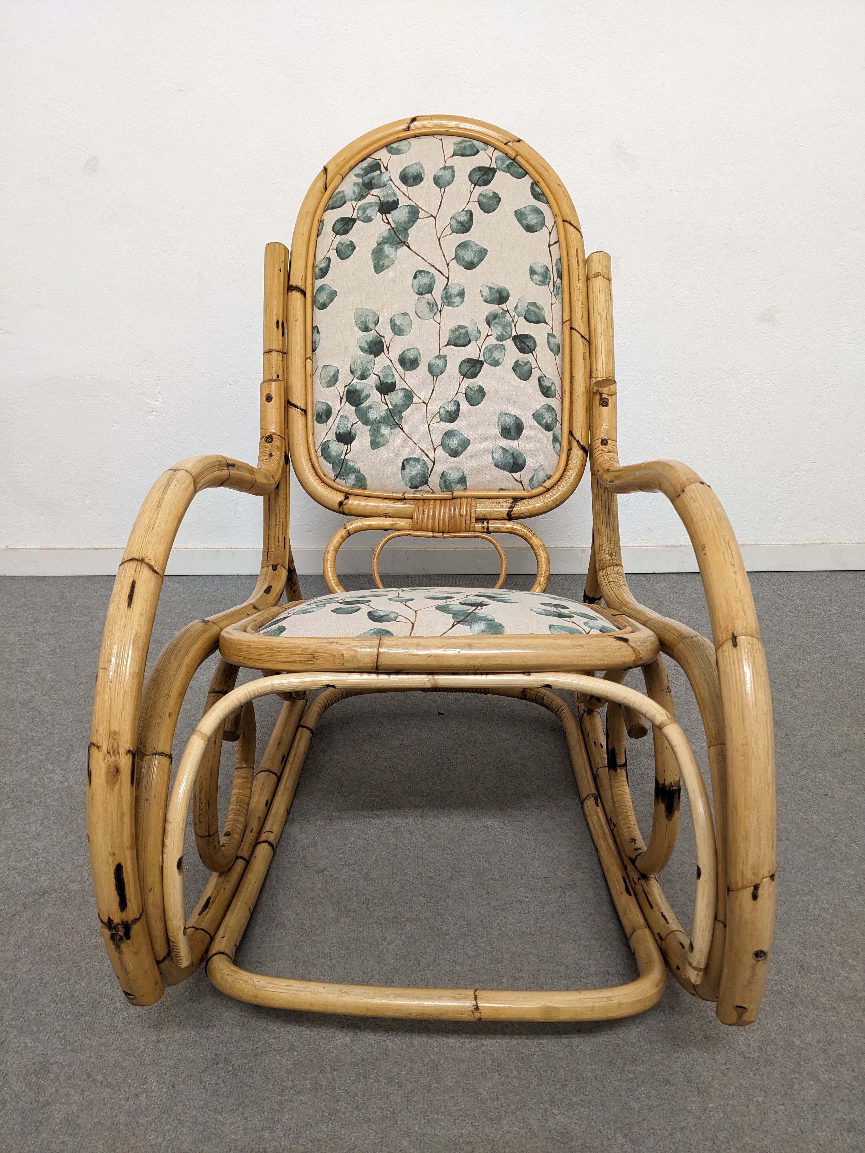 Bamboo rocking chair from the 50s/60s by Arco