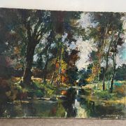 La  Cure rivière, technique couteau signé Robert Falcucci (1900-1989)