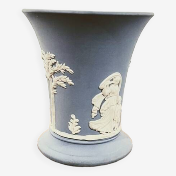 Wedgwood blue vase