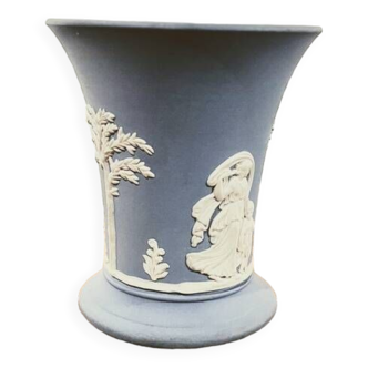 Wedgwood blue vase