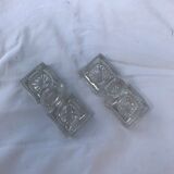 Set of 2 pairs of crystal salters