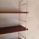 Étagère string vintage en laiton