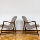 Kvadrat Customizable Pair Of Restored Mid Century Armchairs, 1960s