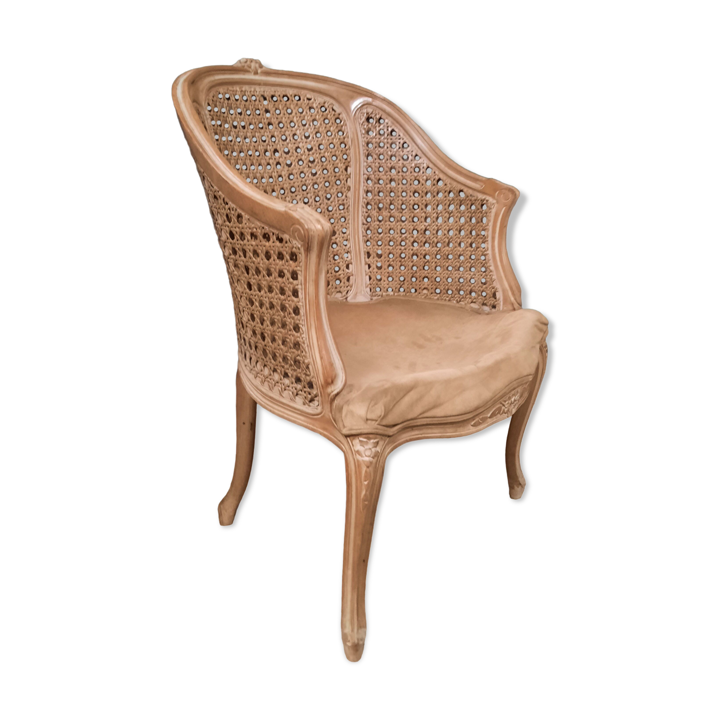 Louis XV style canned armchair